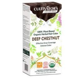 CULTIVATORS Tinte Orgánico Castaño Oscuro 100g con Ecocert para Cobertura Canas Precio: 12.50000059. SKU: B1A6S5ATJ4