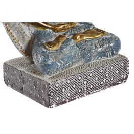 Figura Oriental DKD Home Decor Azul Dorado 7.7 x 21.5 x 12.3 cm (4 Unidades)