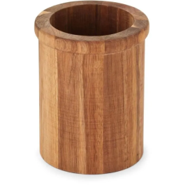 Livoo MES153 Juego de 4 Utensilios - Olla y Utensilios de Acacia FSC y Silicona - Olla 15 x 12 cm - 31 cm