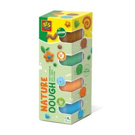 SES CREATIVE AAAAR50291 Plastilina Vegana Sin Gluten Lavable (4x90gr) - Colección Siéntete Bien