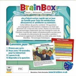 BrainBox ASM5025822533036 Pocket: Juego de Cartas Figuras Históricas