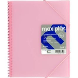 Grafoplás Carpeta Con Fundas Maxiplás A4 30 Fundas, Espiral PVC, Cierre Gomas, PP Rígido Translúcido, Rosa Soft Precio: 4.88999962. SKU: B18B5SPB46