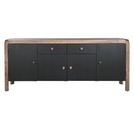 Aparador DKD Home Decor 177 x 38 x 75 cm Natural Negro Madera