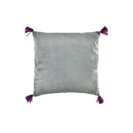 DKD Home Decor Cojín Shabby Poliéster 15x45x45 cm con Flecos y Cremallera (6 Unidades) Surtido