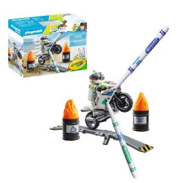 Playmobil Moto 71377 para Colorear y Personalizar con Rotuladores Incluidos +4 Años