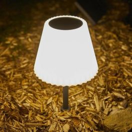 Lámpara de mesa solar 2 en 1 para plantar o colocar - LUMISKY - BOUFFANT - H62 cm - LED blanco regulable