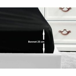 Lovely Home Sábana ajustable 100% algodón 54 hilos para cama 1 persona 90x190 cm tapa 25 cm negro Certificado OEKO-TEX Precio: 20.50000029. SKU: B16G4B42R5