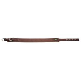 Hunter Collar Reflectante para Perro, Neopreno y Nylon Acolchado, Marrón, para Paseos Nocturnos Seguros, 54-61 cm x 45 mm
