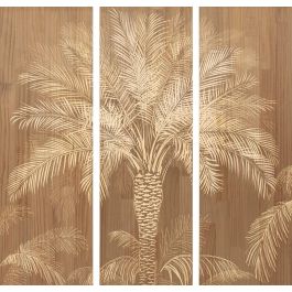 DKD Home Decor Cuadro Colonial 3.6 x 120 x 40 cm Set de 3 Marron Pino Palmera Precio: 132.79000042. SKU: B1FHB2CTEG