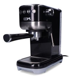 Edm Cafetera espresso de 20 bares, 1.3L, función parada automática, vaporizador, bandeja recoge gotas desmontable