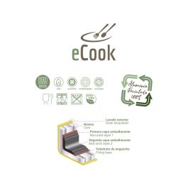 Quttin Cacerola Ecook con Tapa de 24 cm (4 Unidades)