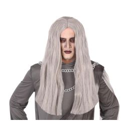 Peluca Halloween Bruja Gris Largo 60 cm - Adulto, Cabello Liso, Aire Fantasmal Precio: 6.50000021. SKU: S1122438