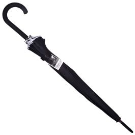 Entre Temps Paraguas Automático 100 cm con 16 Varillas de Fibra de Vidrio y Asidero Suave