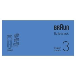 Braun BRA8700216735742 Afeitadora Eléctrica Serie 3 Negra - 30 min batería - Carga Rápida 5 min