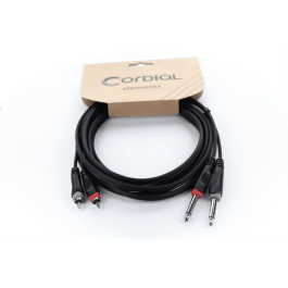 Cordial Cable De Audio Doble Jack Mono - Rca 1 M
