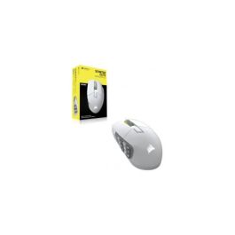 Corsair CH-9314011-WW Ratón Gaming Inalámbrico Scimitar Elite Wireless SE Blanco MMO 16 Botones Programables Sensor Óptico 33.000 PPP Corsair CH-9314011-WW Ratón Gaming Inalámbrico Scimitar Elite Wireless SE Blanco MMO 16 Botones Programables Sensor Óptico 33.000 PPP