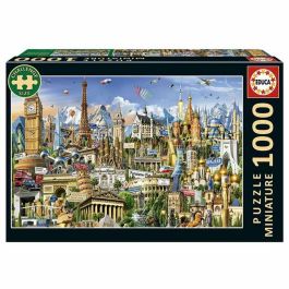 EDUCA EDU1748018663737 Puzzle Símbolos de la Europa en Miniatura 1000 piezas, 62,5 x 30 cm, para +12 años