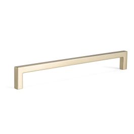 Viefe Tirador en Zamak Forma de U con Acabado Latón Cepillado, Distancia entre Agujeros 320mm, para Puertas y Cajones
