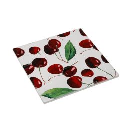 Salvamantel de Cerámica con Diseño de Cerezas Versa 20x20 cm (4 Unidades) Precio: 5.79000004. SKU: B1HWEQMJA9
