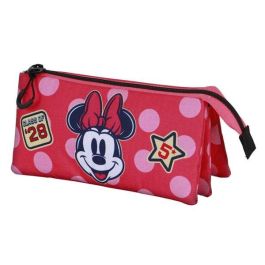 Karactermania Estuche Portatodo Triple Minnie Mouse Class Rosa 23 x8 x11 cm