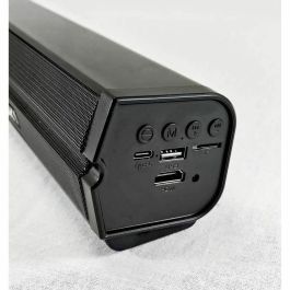 Inovalley BS11 Barra de sonido con luz LED, 60W de potencia, Bluetooth V5.0, HDMI, USB 2.0, micro SD, FM, batería 2400mAh integrada
