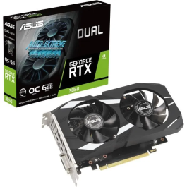 ASUS Tarjeta Gráfica GeForce RTX 3050 6 GB GDDR6 OC Edition Dual RTX3050-O6G Precio: 196.49999974. SKU: B1H3G58E3H