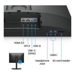 BenQ SW242Q Monitor para Fotógrafos 24.1" IPS 2K 2560 x 1600 16:10 99% Adobe RGB 98% P3 HDR10 USB-C 90W 9H.LLVLA.TBE