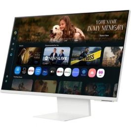 Samsung M8 M80F S32FM801UU Smart Monitor 32" 4K UHD Multimedia Blanco con IA, Smart TV, Webcam y Altura Ajustable