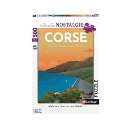 Nathan 87826 Puzzle de 500 piezas de alta calidad - Póster Córcega Louis l'Affiche - Colección Nostalgia - A partir de 10 años Precio: 17.99000049. SKU: B12XEEXG46