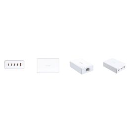 D-Link DCF-241/E Cargador de Sobremesa GaN 240W con 4xUSB Tipo-C y 1xUSB-A, Carga Rápida Múltiple