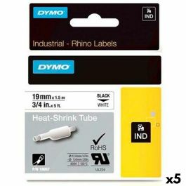 Kit Tubo Termoretráctil Rhino Dymo ID1-19 19 x 1,5 mm Negro Blanco (5 Unidades) Precio: 183.50000053. SKU: S8424195