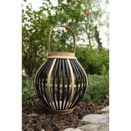 Olivie Lámpara Solar de Bambú Negra para Jardín y Exterior, Iluminación de Acento con Luz Cálida, Crea Ambiente Acogedor Olivie Lámpara Solar de Bambú Negra para Jardín y Exterior, Iluminación de Acento con Luz Cálida, Crea Ambiente Acogedor
