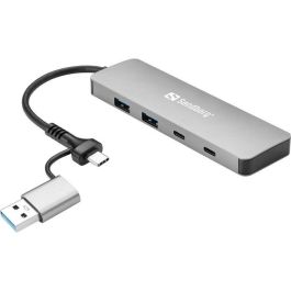 Sandberg Hub USB-C/A a 2x USB-A y 2x USB-C para Ordenador: Amplía Puertos USB-C y USB-A. Conecta Dispositivos Simultáneamente. Plug & Play. Precio: 25.4999998. SKU: B1A94XXGJG