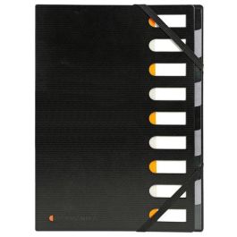 Clasificador Lomo Fuelle Exacompta Pp A4 9 Separad. Gomas Negro Precio: 16.50000044. SKU: S8406113