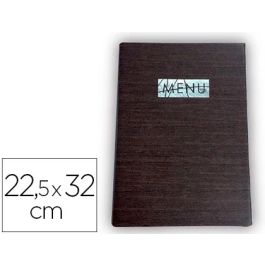 Liderpapel Porta Menús PU con Sujeción en Esquinas para 2 Hojas 22,5 x 32 cm Precio: 12.89000053. SKU: B1EB6H3STM