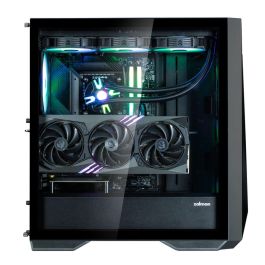 Zalman Z9 Iceberg MS Black Torre Midi Negra para PC con Panel Vidrio Templado y Soporte HDD 2.5/3.5"