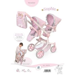 Decuevas Silla Gemelar Plegable y Multiposición para Muñecas de hasta 52 cm - Edad Recomendada +3 Años - Materiales: Metal, Plástico, Poliéster Decuevas Silla Gemelar Plegable y Multiposición para Muñecas de hasta 52 cm - Edad Recomendada +3 Años - Materiales: Metal, Plástico, Poliéster