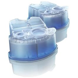 Braun CCR2 Cartuchos de limpieza Clean&Charge, Recambios para Afeitadoras Eléctricas, Azul, Pack de 2 unidades