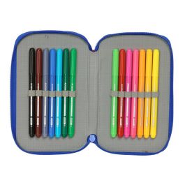 Safta Plumier Escolar Pequeño Doble Cremallera 29 Piezas Cars 195x125x40 mm