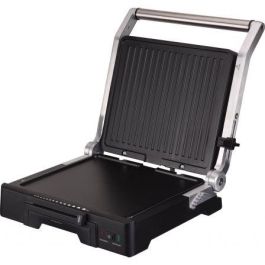GRILL JATA GR1100 - 2000W - PLACAS MIXTAS 275*240MM - APERTURA 180º - PLACA SUPERIOR BASCULANTE - CUERPO ALUMINIO FUNDIDO - ASAS ACERO INOX