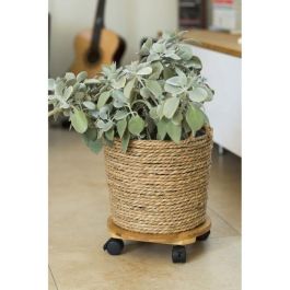NATURE Mesa enrollable para plantas de bambú H8 x Ø30 cm