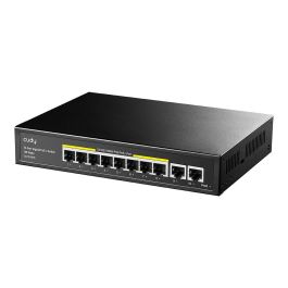 Cudy GS1010PE PoE+ Switch Gestionable Gigabit Ethernet 10 Puertos RJ-45, 8 Puertos PoE+ 120W, Montaje en Rack/Pared