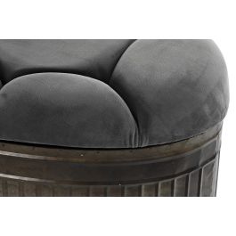 DKD Home Decor Descalzadora Loft Gris Metal Poliester 42 x 47 x 117 cm