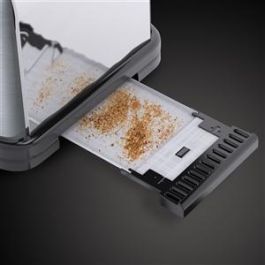 Russell Hobbs 21396-56 Tostador de Ranura Alargada con Regulador de Tostado Ajustable y Bandera Recogemigas