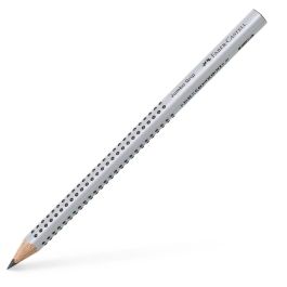 FABER-CASTELL Lápiz Jumbo Grip HB Triangular, Plata, 12 unidades, Mina Resistente a la Rotura Precio: 32.69000009. SKU: B1GYVERMY6