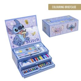 Cerdá Set de Papelería Coloreable Maletín Stitch Azul Claro