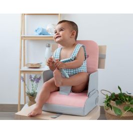 KioKids Trona de Viaje Plegable y Portátil para Bebés - Asiento Elevador Seguro con Diseño Conejo Rosa - Apto de 6 a 36 Meses KioKids Trona de Viaje Plegable y Portátil para Bebés - Asiento Elevador Seguro con Diseño Conejo Rosa - Apto de 6 a 36 Meses