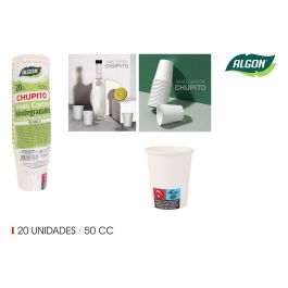 Set de 20 vasos de cartón para chupitos 50 cc - Algon (36 Cajas) Precio: 15.49999957. SKU: B16F5S4M9E