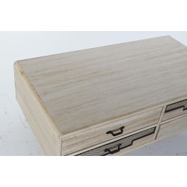 DKD Home Decor Mueble TV Morefond Indus Loft Natural Negro 115 x 43 x 61 cm