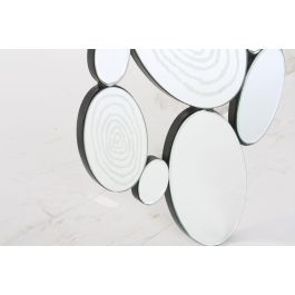 DKD Home Decor Espejo Moderno de Pared de 120 cm Alto x 60 cm Ancho, Marco de Cristal, Madera y Metal